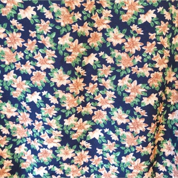 Allegra K Women's Navy Floral Collared Shirt Dress Size L NWT - Picture 5 of 7